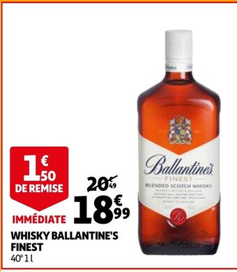 Auchan Whisky ballantine's finest 40° 1L aanbieding