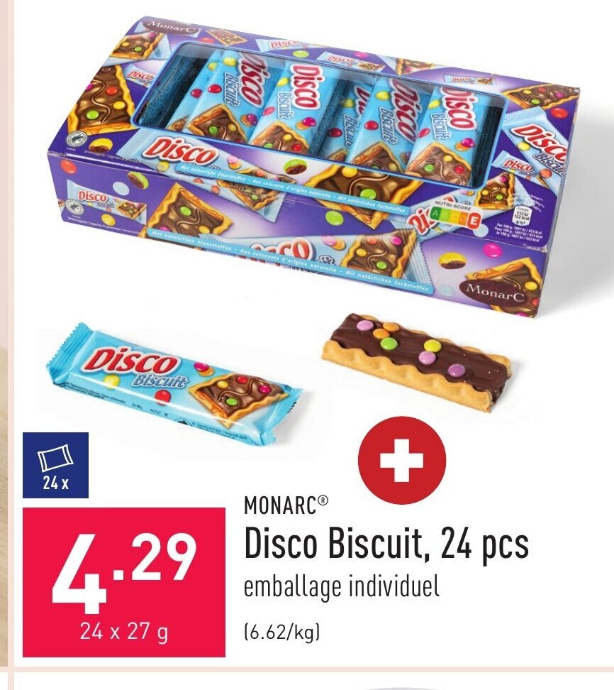 Disco Biscuit 24 x 27 gram promotie bij ALDI