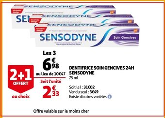 Sensodyne Dentifrice soin gencives 24H 75ml