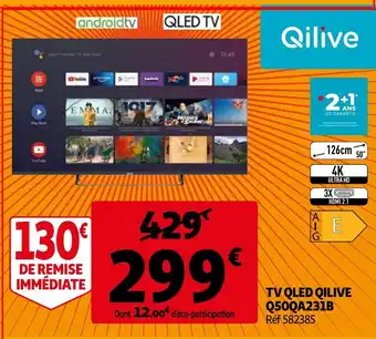 Auchan TV QLED QILIVE Q50QA231B aanbieding