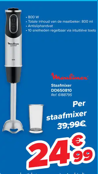 Carrefour Moulinex Staafmixer aanbieding