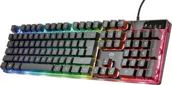 Bol.com Trust gxt 835 azor - gaming toetsenbord - qwerty us - zwart aanbieding