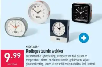 ALDI Radiogestuurde wekker aanbieding