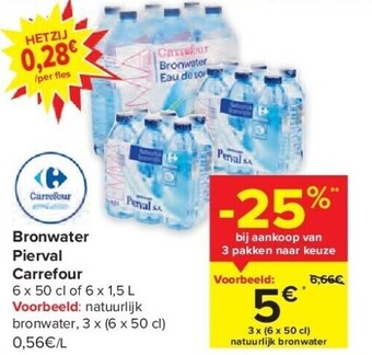 Carrefour Bronwater pierval carrefour aanbieding