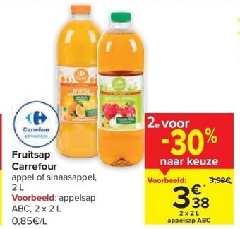 Carrefour Fruitsap carrefour aanbieding