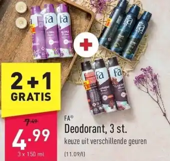 ALDI Deodorant, 3 st. aanbieding