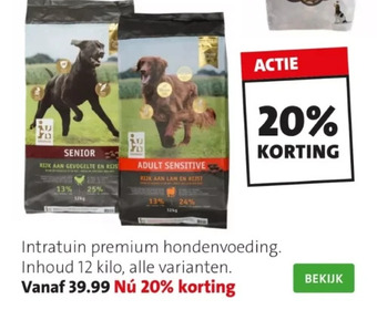 Intratuin Intratuin premium hondenvoeding. aanbieding