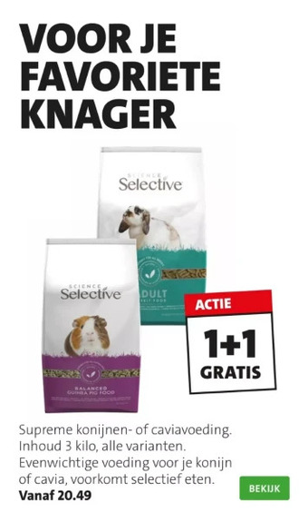 Intratuin Supreme konijnen- of caviavoeding. aanbieding