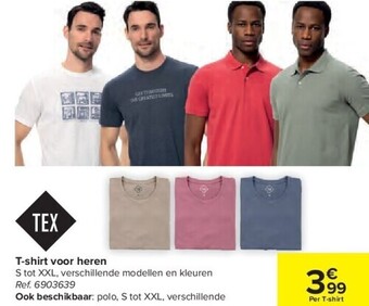 Carrefour T-shirt voor heren aanbieding