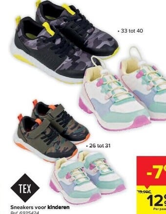 Carrefour Sneakers voor kinderen aanbieding