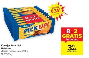 Carrefour Koekjes pick up! bahlsen aanbieding