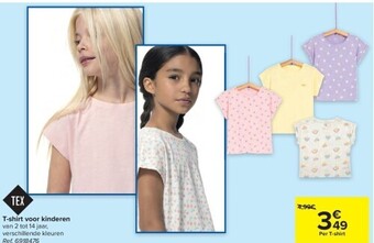 Carrefour T-shirt voor kinderen aanbieding