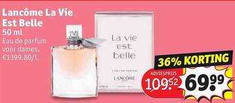 Kruidvat Lancôme la vie est belle aanbieding