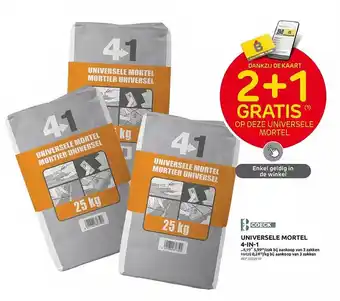 Brico Universele mortel 4in1 aanbieding