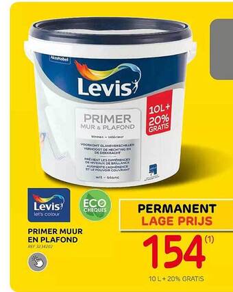 Brico Levis primer muur en plafond aanbieding