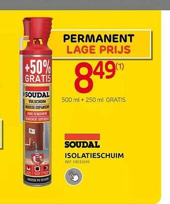 Brico Soudal isolatieschuim aanbieding