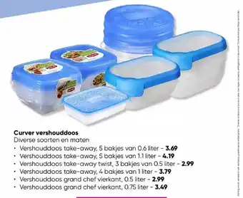 Big Bazar Curver vershouddoos aanbieding