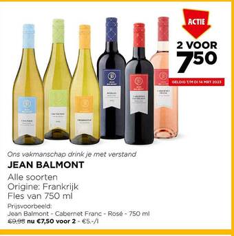 Jumbo Jean balmont aanbieding