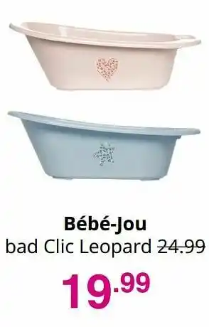 Bébé-jou bad clic leopard