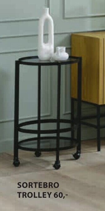 Jysk Sortebro Trolley aanbieding