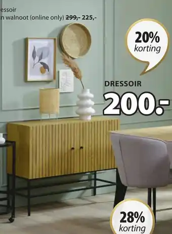 Jysk Hemdrup Dressoir B100xH80xD41 cm aanbieding