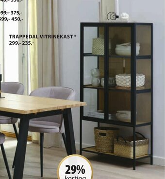 Jysk Trappedal Vitrinekast* aanbieding