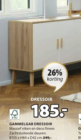 Jysk Gammelgab dressoir aanbieding