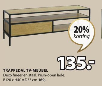 Jysk Trappedal tv-meubel aanbieding
