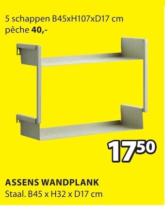 Jysk Assens wandplank aanbieding