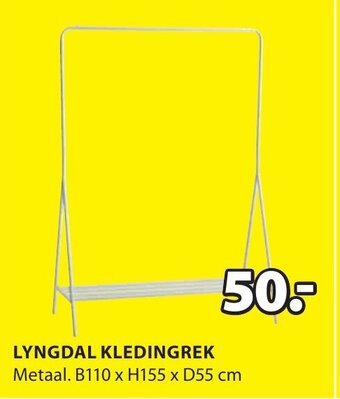 Jysk Lyngdal kledingrek aanbieding