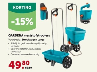 AVEVE Gardena meststofstrooiers aanbieding