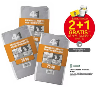 Brico Universele mortel 4-in-1 aanbieding