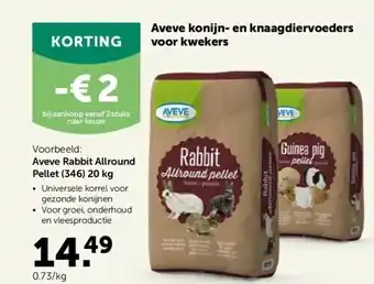 AVEVE Aveve rabbit allround pellet (346) 20 kg aanbieding