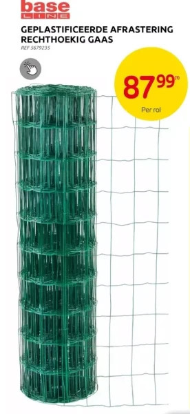 Brico Geplastificeerde afrastering rechthoekig gaas aanbieding