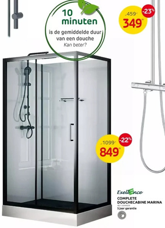 Brico Complete douchecabine marina aanbieding