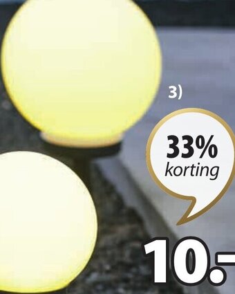 Jysk Sol solarlamp aanbieding