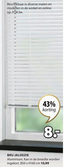 Jysk Bru jaloezie aanbieding