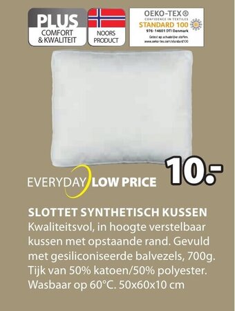 Jysk Slottet synthetisch kussen aanbieding