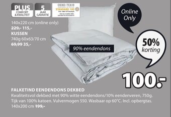 Jysk Falketind eendendons dekbed aanbieding