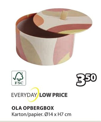 Jysk Ola opbergbox aanbieding