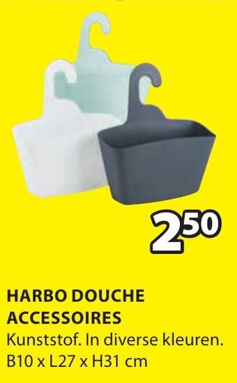 Jysk Harbo douche accessoires aanbieding