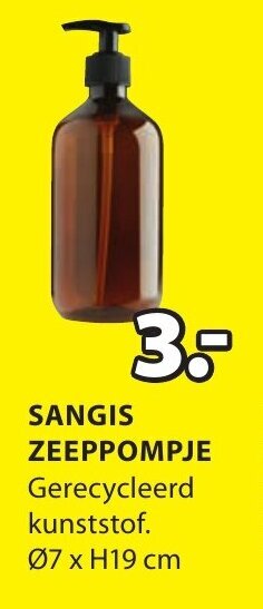Jysk Sangis zeeppompje aanbieding