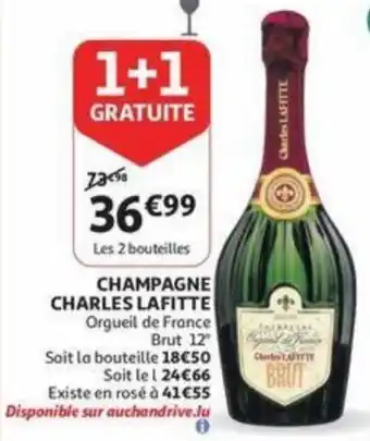 Auchan Charles Lafitte Orgueil de France brut 12% aanbieding