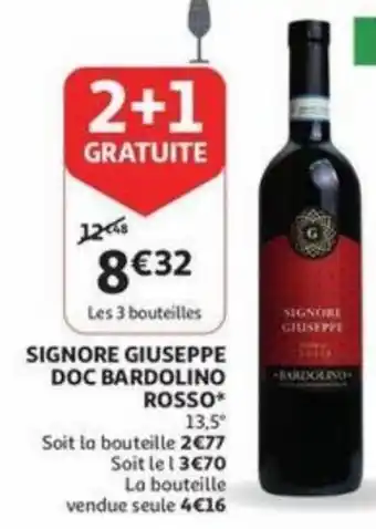 Auchan Signore Guiseppe Doc Bardolino Rosso 13,5% aanbieding