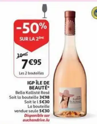 Bella kalliste rose IGP ile de beaute
