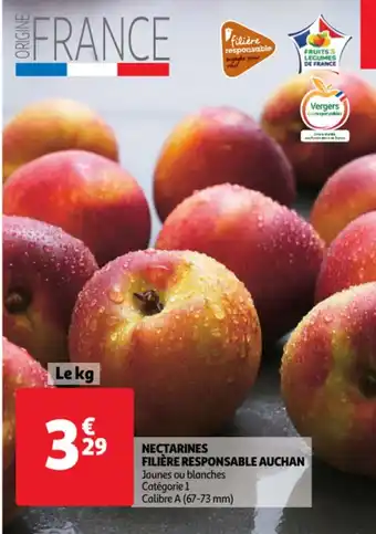 Auchan Nectarines Filiere Responsable Auchan aanbieding