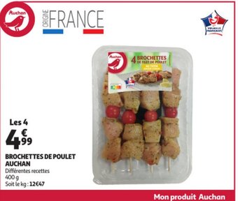 Auchan Brochettes De Poulet Auchan aanbieding
