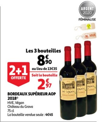 Bordeaux Superieur AOP 2018