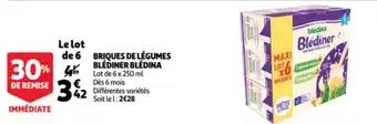Auchan Briques De Legumes Blediner Bledina aanbieding