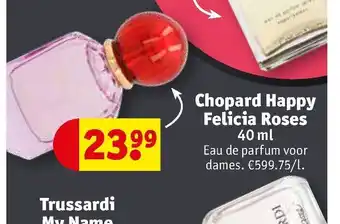 Kruidvat Chopard Happy Felicia Roses 40 ml aanbieding